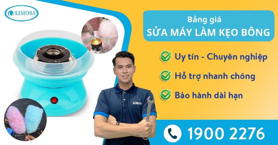 Bảng giá sửa máy làm kẹo bông