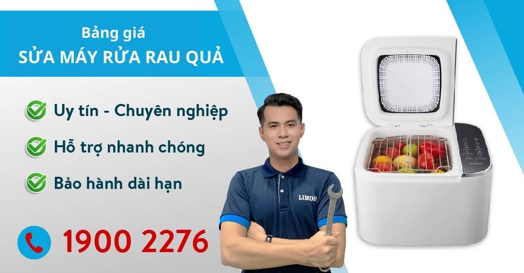 Bảng giá sửa máy rửa rau quả
