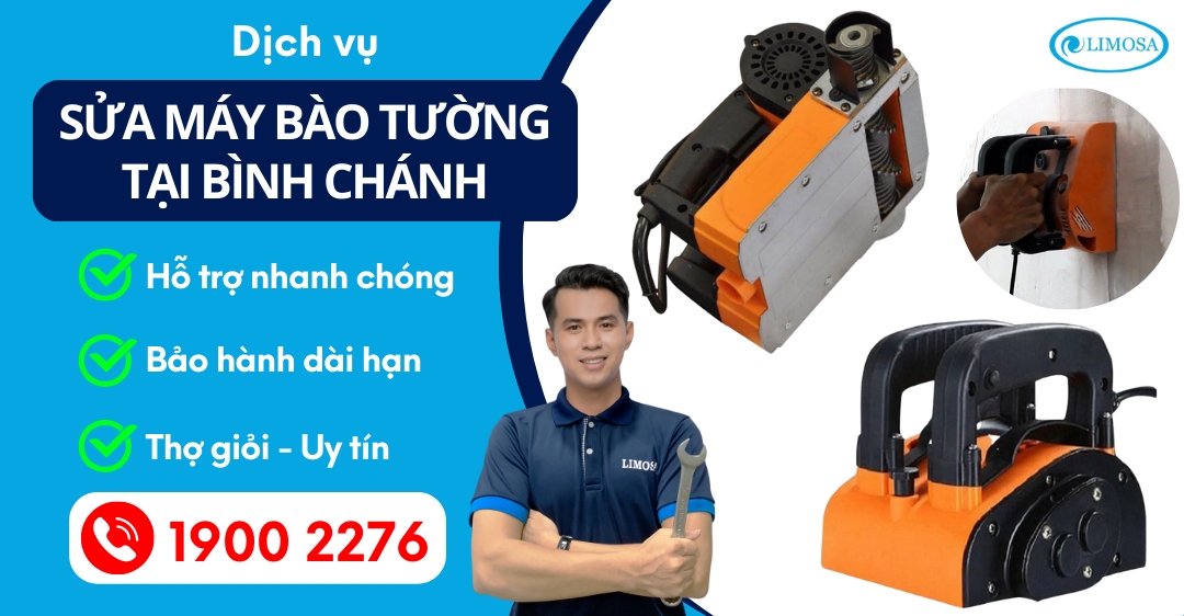 Sửa Máy Bào Tường Tại Bình Chánh Limosa