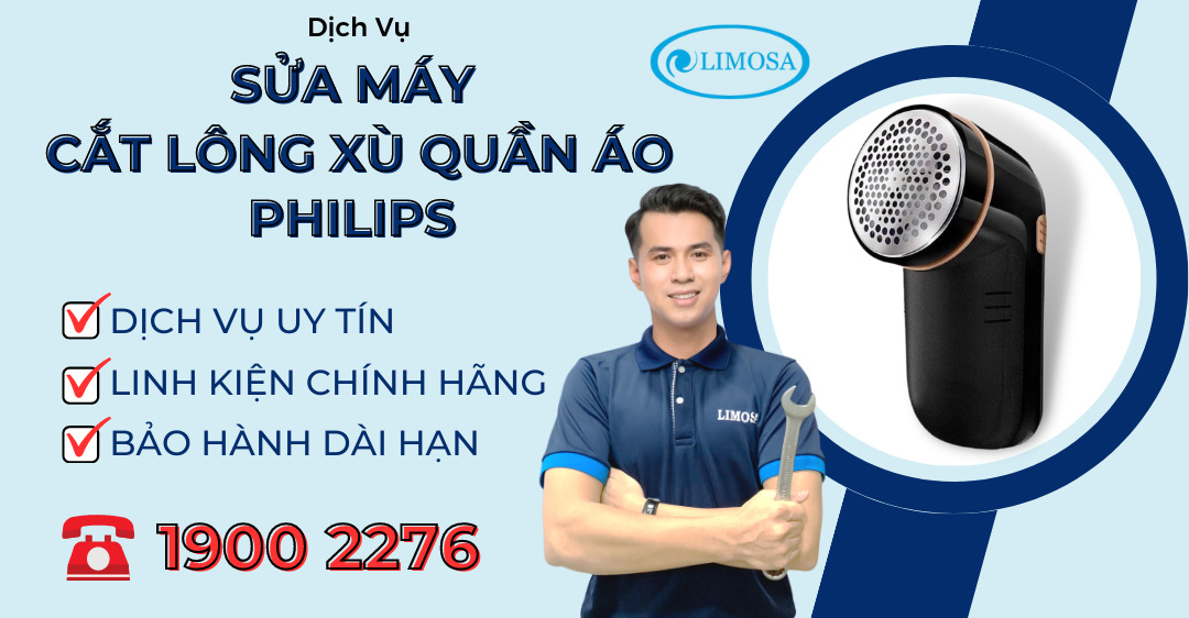 Sửa Máy Cắt Lông Xù Quần Áo Philips Limosa
