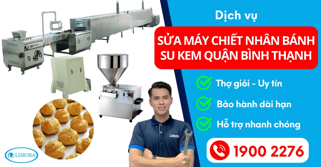 Sửa Máy Chiết Nhân Bánh Su Kem Quận Bình Thạnh Limosa