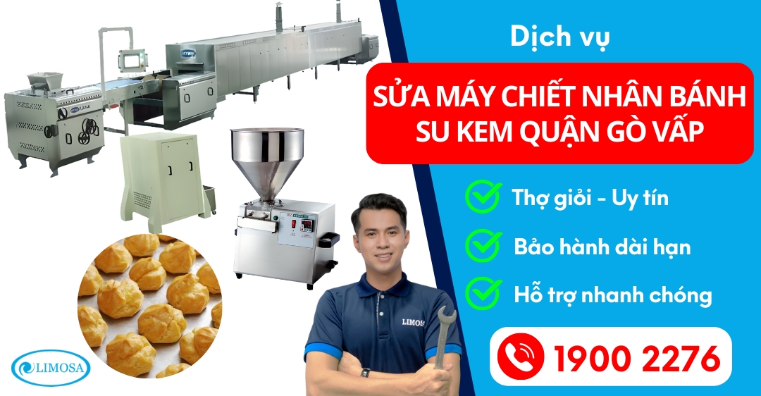 Sửa Máy Chiết Nhân Bánh Su Kem Quận Gò Vấp Limosa