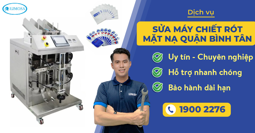 sửa máy chiết rót mặt nạ quận bình tân Limosa