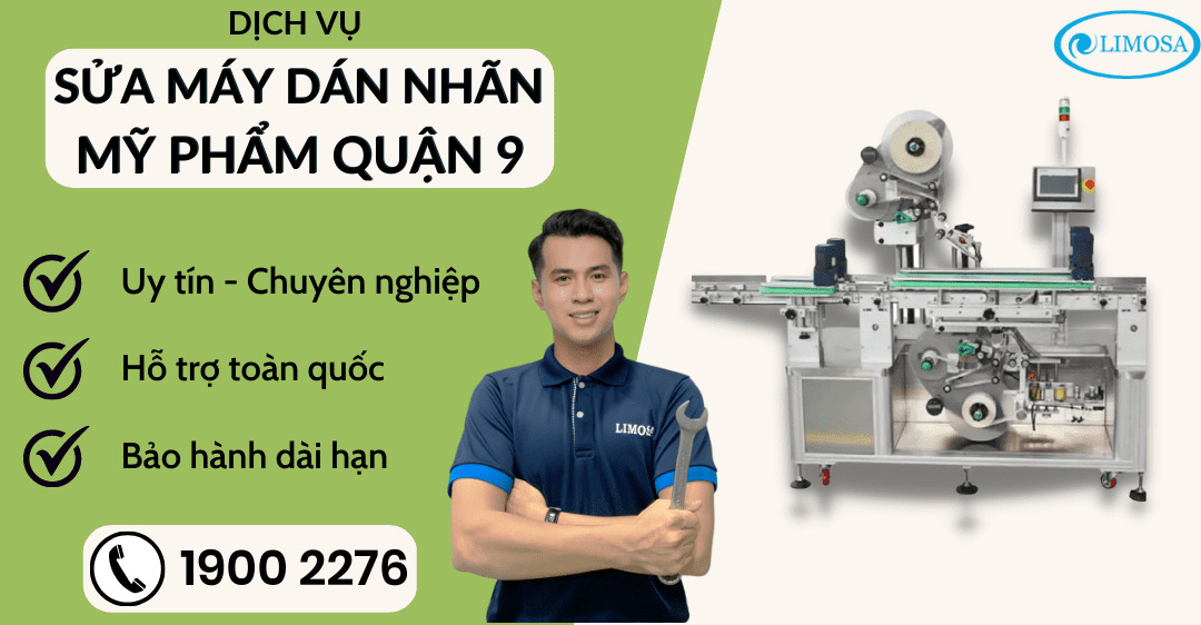 Sửa máy dán nhãn mỹ phẩm quận 9 limosa