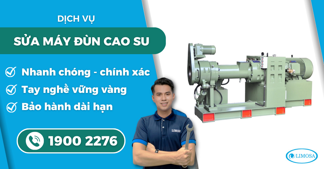 sửa máy đùn cao su Limosa