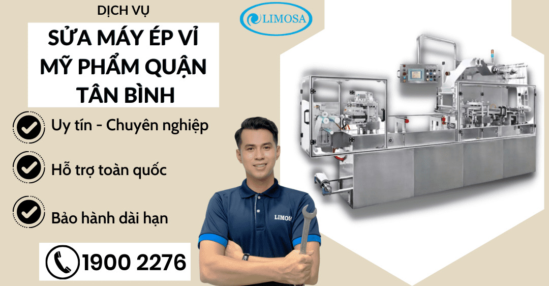 Sửa máy ép vỉ mỹ phẩm quận tân bình limosa