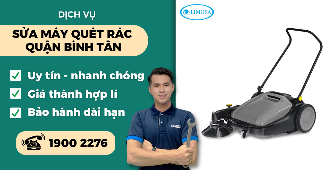 sửa máy quét rác quận Bình Tân Limosa