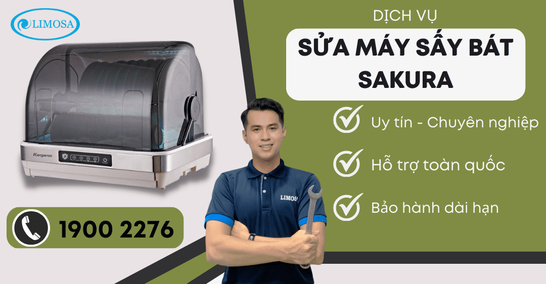 Sửa máy sấy bát sakura limosa