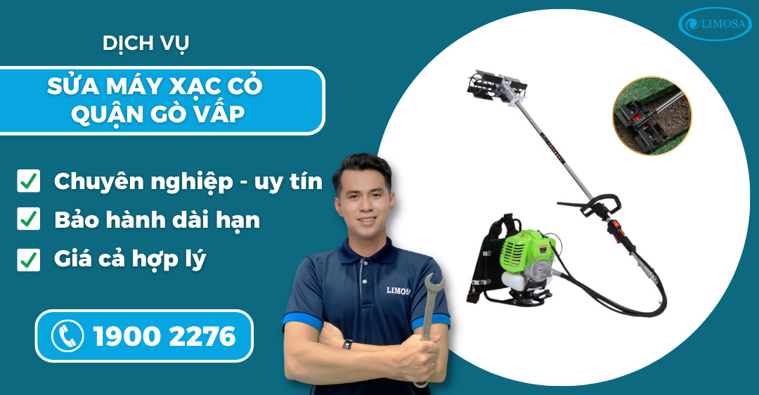 sửa máy xạc cỏ quận Gò Vấp Limosa