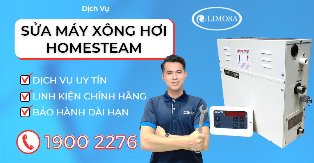 Sửa Máy Xông Hơi Homesteam Limosa
