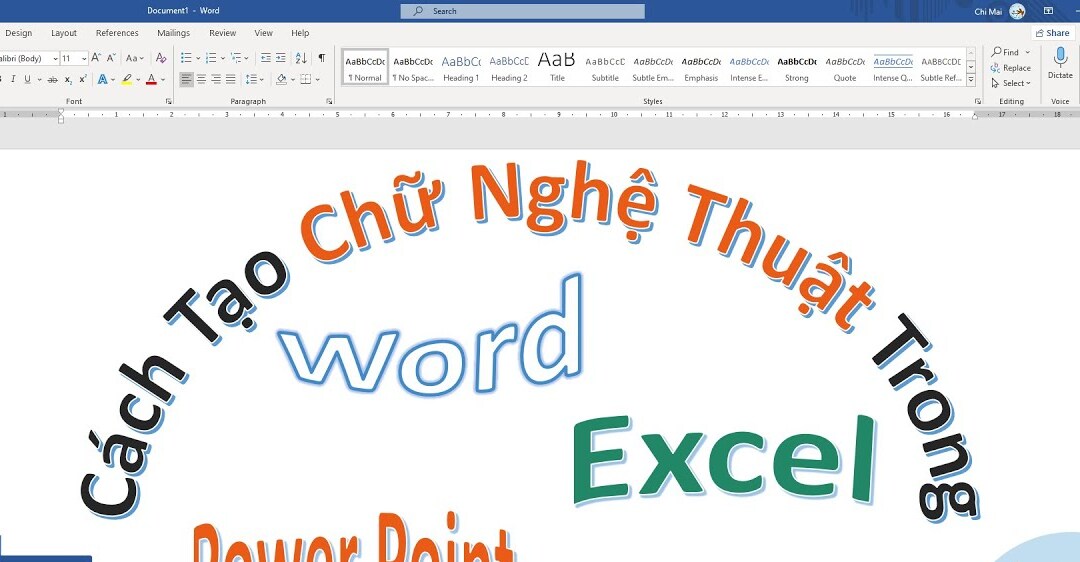 Cách Tạo Chữ Nghệ Thuật Trong Word Dễ Làm Nhất