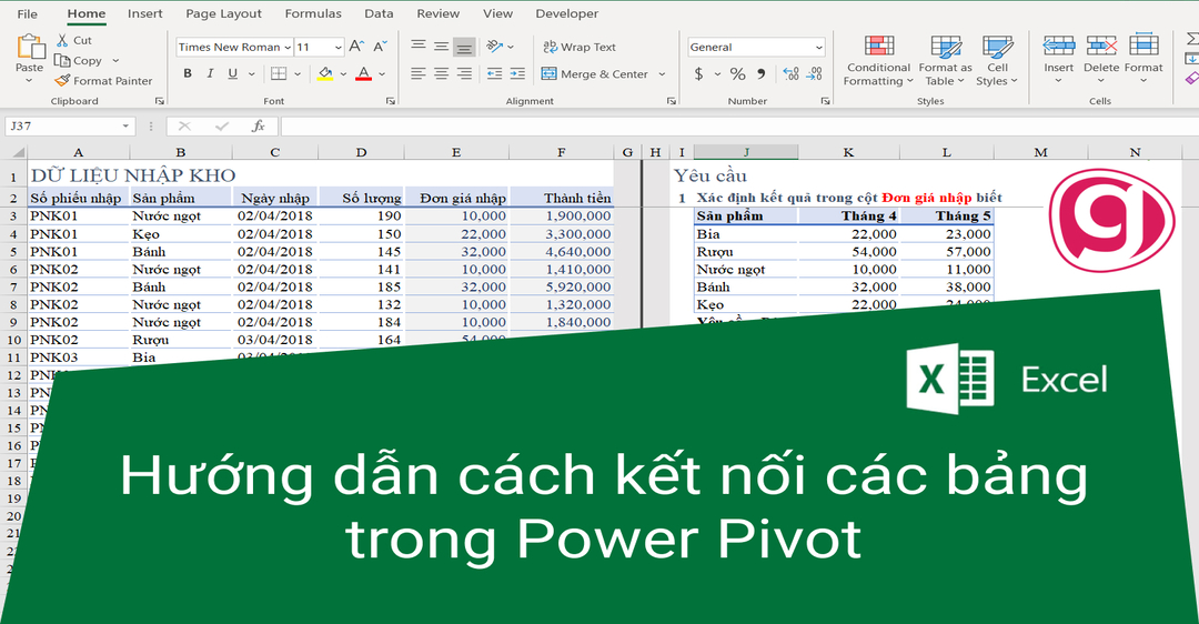 Giới thiệu về cách lấy dữ liệu từ bảng này sang bảng khác trong Excel