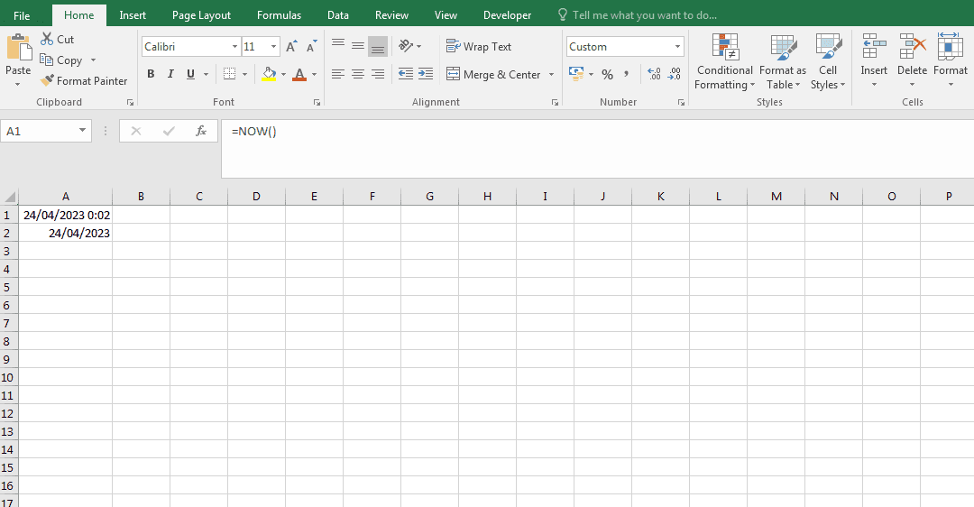 Hướng dẫn tạo hàm tự nhảy ngày tháng trong Excel