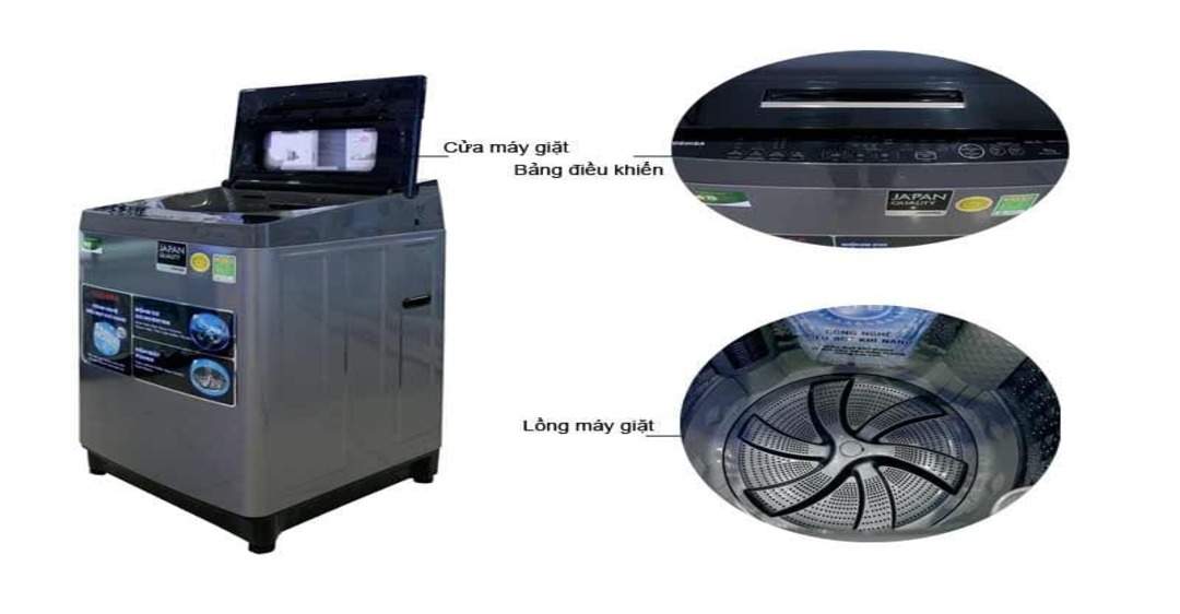 So sánh máy giặt Toshiba và Panasonic về khối lượng máy giặt 