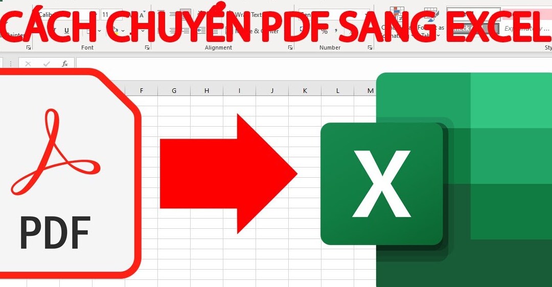 cách đọc và chuyển file pdf sang Excel