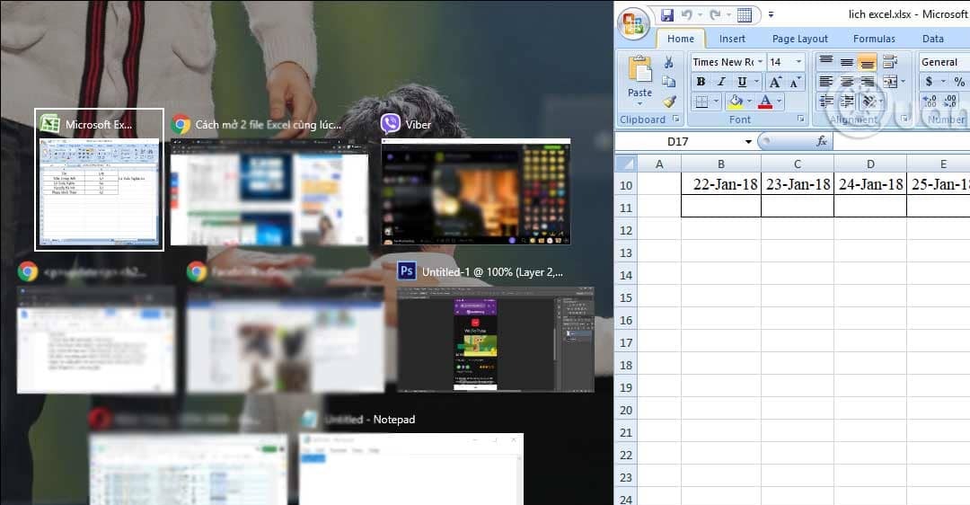 Cách Mở 2 File Excel Cùng Lúc Trên Màn Hình Máy Tính Đơn Giản