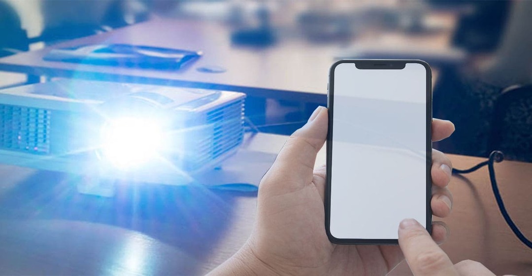 Cách kết nối điện thoại với máy chiếu bằng dây cáp