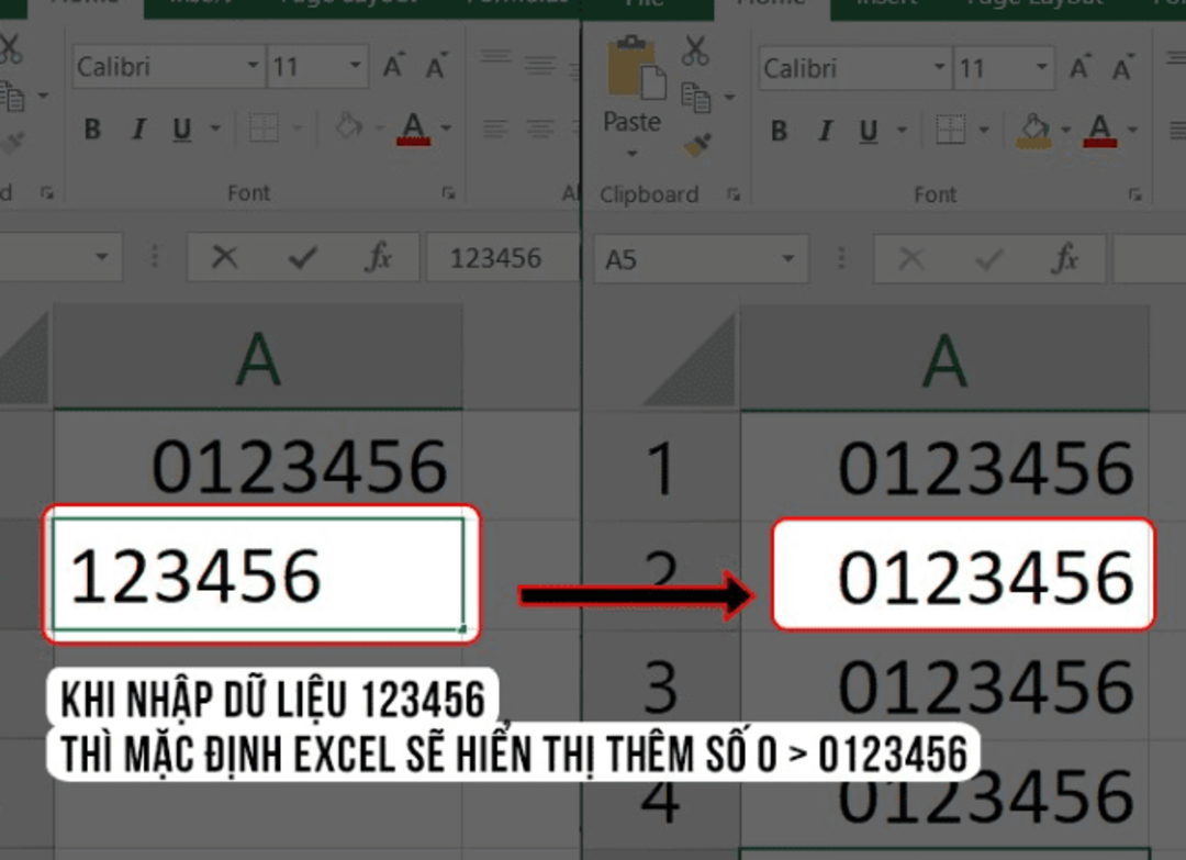 Cách khắc phục lỗi dãy số bằng cách chuyển sang dạng Text