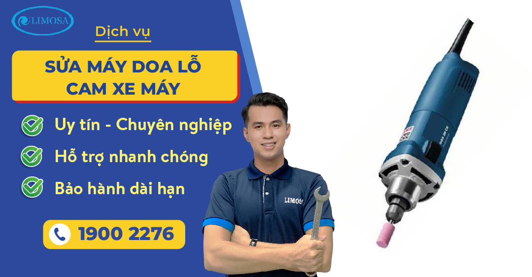 sửa máy doa lỗ cam xe máy limosa