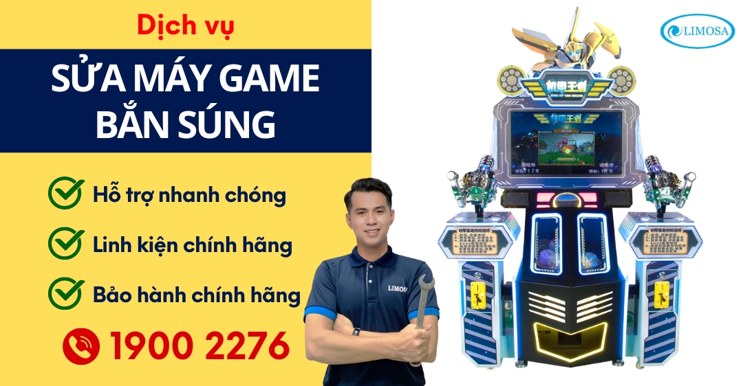 Sửa Máy Game Bắn Súng Limosa