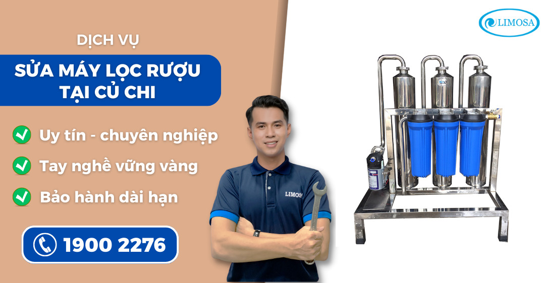 sửa máy lọc rượu tại Củ Chi Limosa