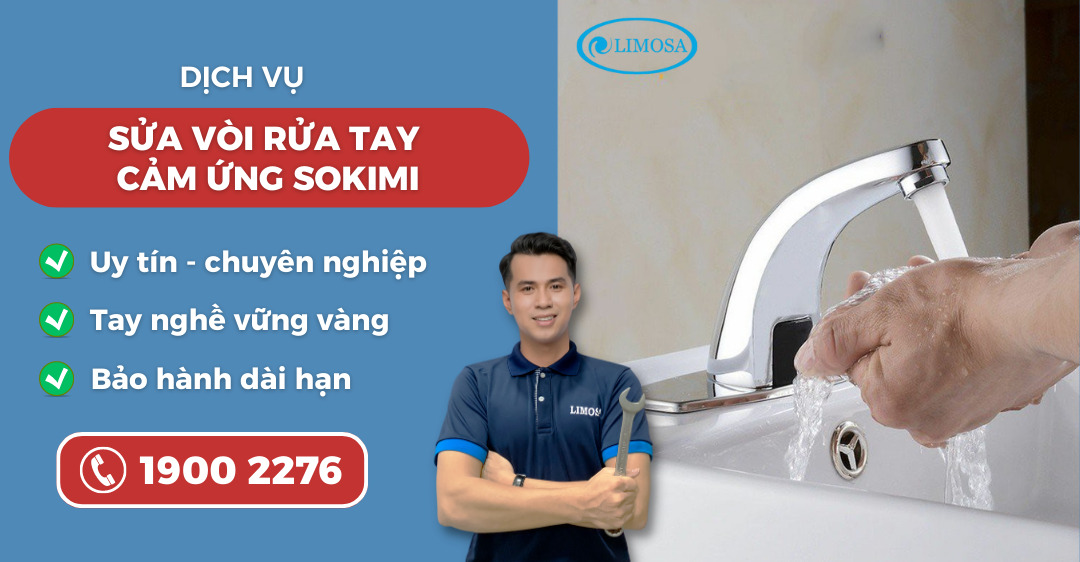 sửa vòi rửa tay cảm ứng Sokimi Limosa