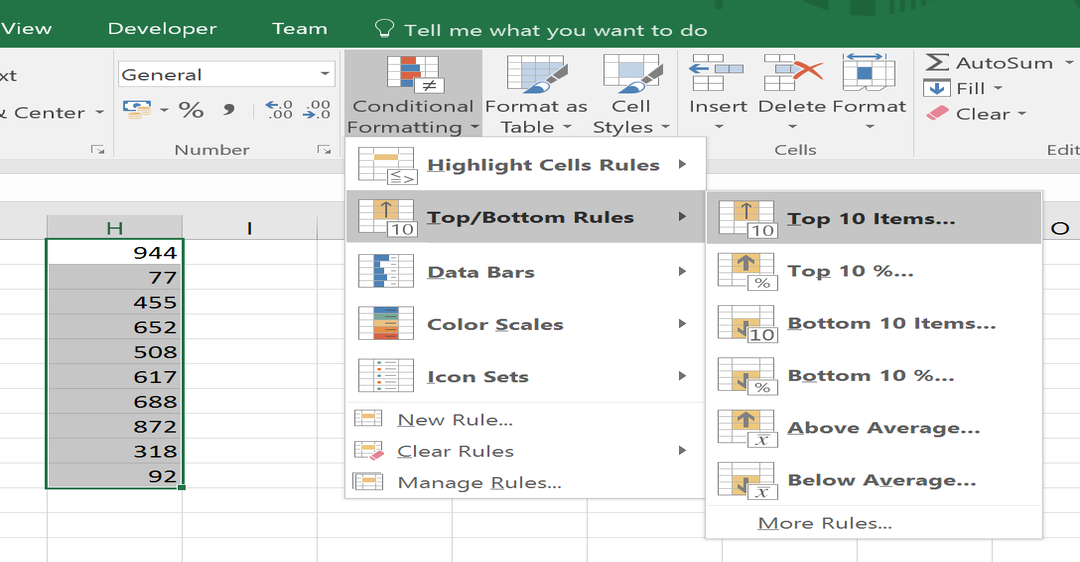 Hướng dẫn cách tô màu giá trị lớn nhất và nhỏ nhất trong Excel chi tiết