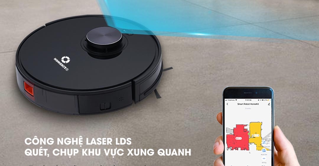 Các chức năng trên robot hút bụi