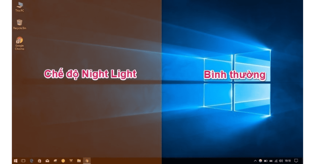 cách bật tắt chế độ night light trên máy tính