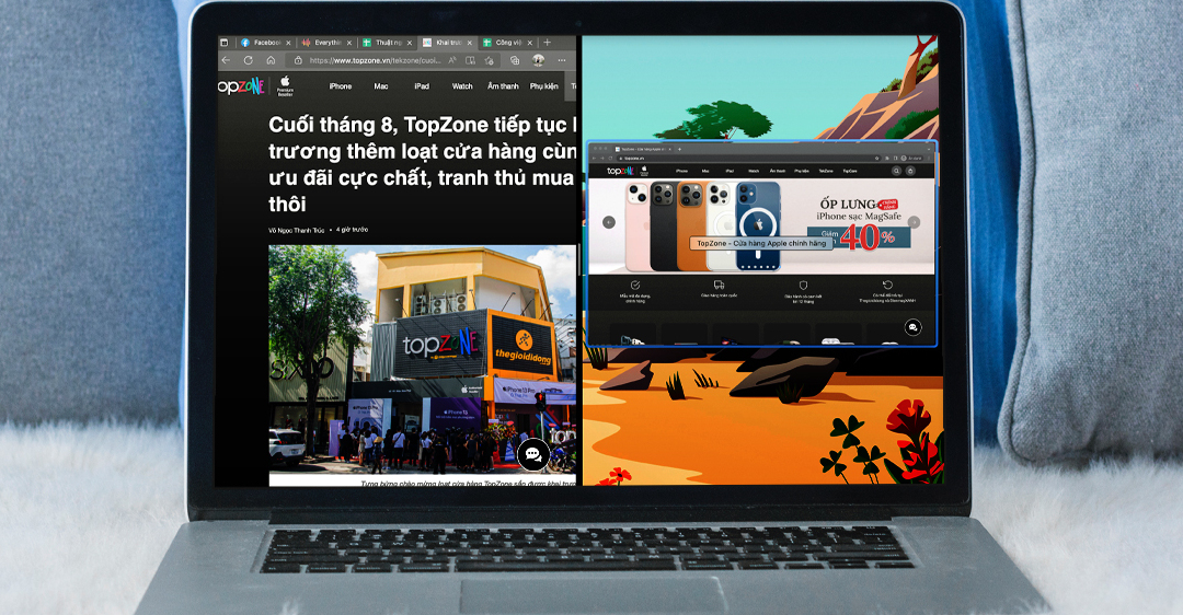 Cách chia đôi màn hình MacBook