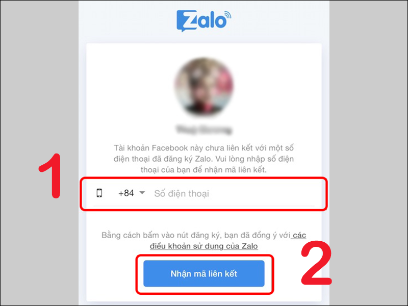 Cách đăng nhập Zalo bằng Facebook