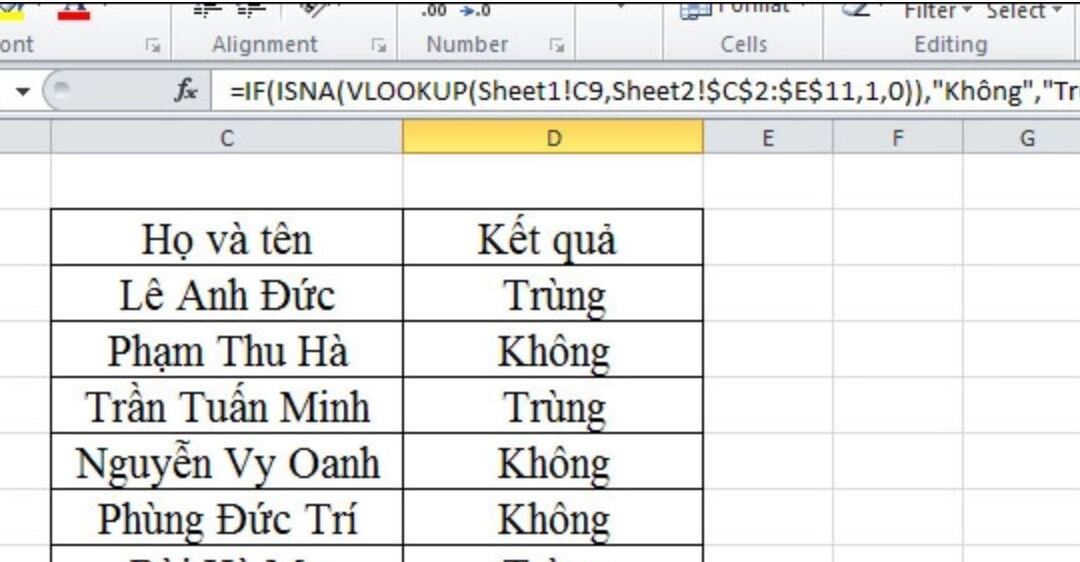 Cách lọc dữ liệu không trùng nhau trong Excel đơn giản