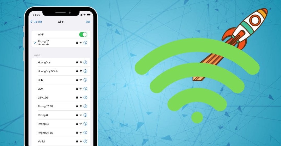 Cách tăng tốc Wifi mạnh hơn cho iphone