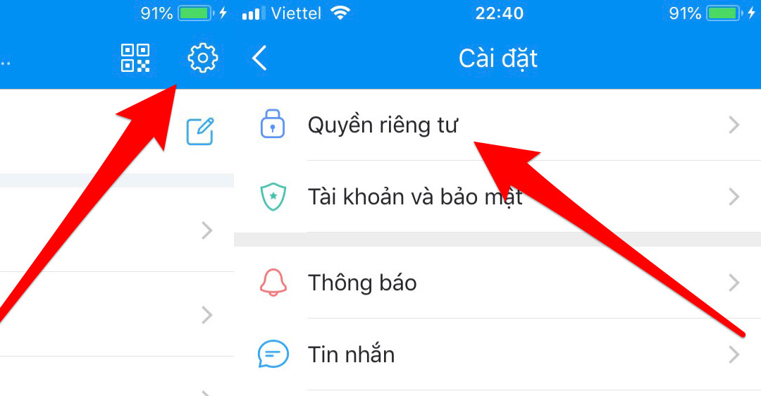 Cách ẩn số điện thoại và thông tin cá nhân trên Zalo