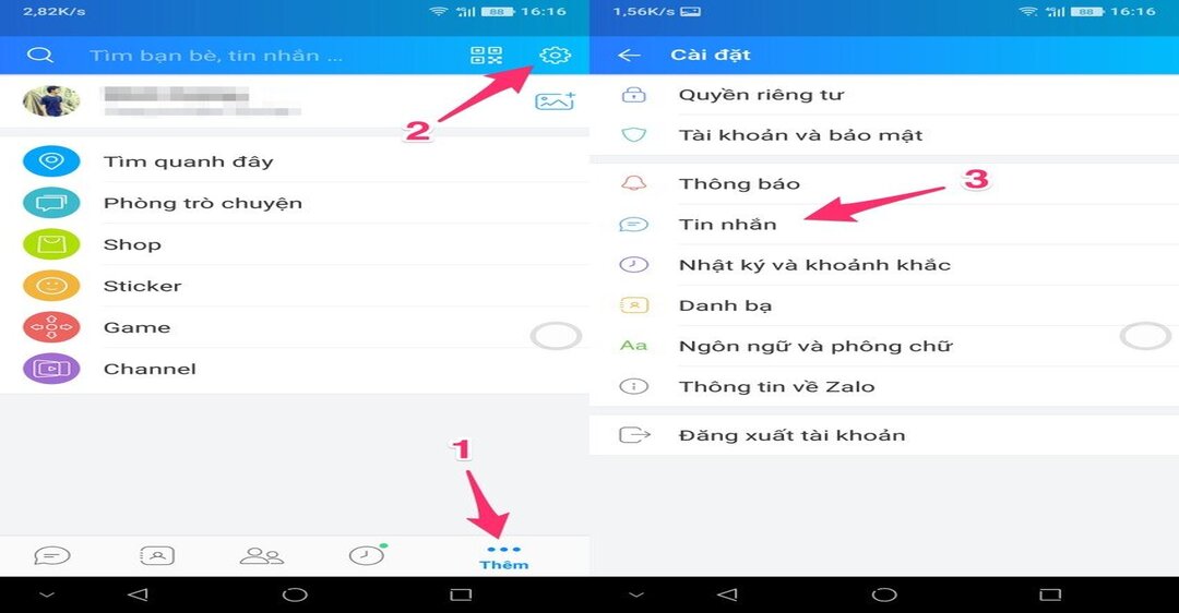 Hướng dẫn cách khôi phục tin nhắn đã xóa trên Zalo bằng điện thoại Android