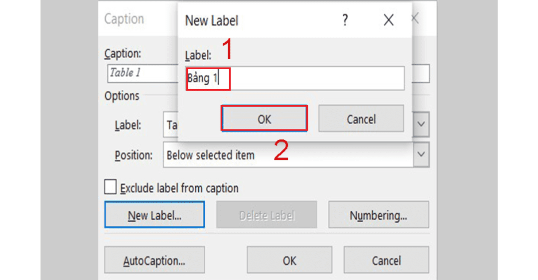 Cách tạo mục lục bảng biểu trong Word 2010