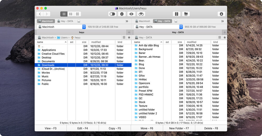 Quản lý File bằng Finder