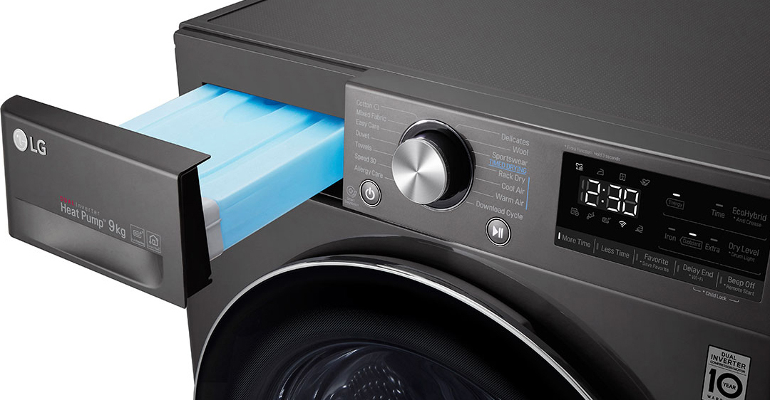 Hướng dẫn cách sử dụng máy sấy LG 9kg DVHP09B