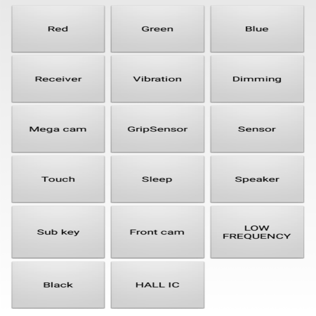 Tính năng của việc kiểm tra phần cứng điện thoại Samsung bằng mã code