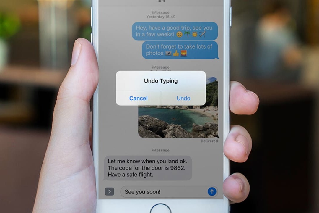 Cách lắc để hoàn tác trên iphone