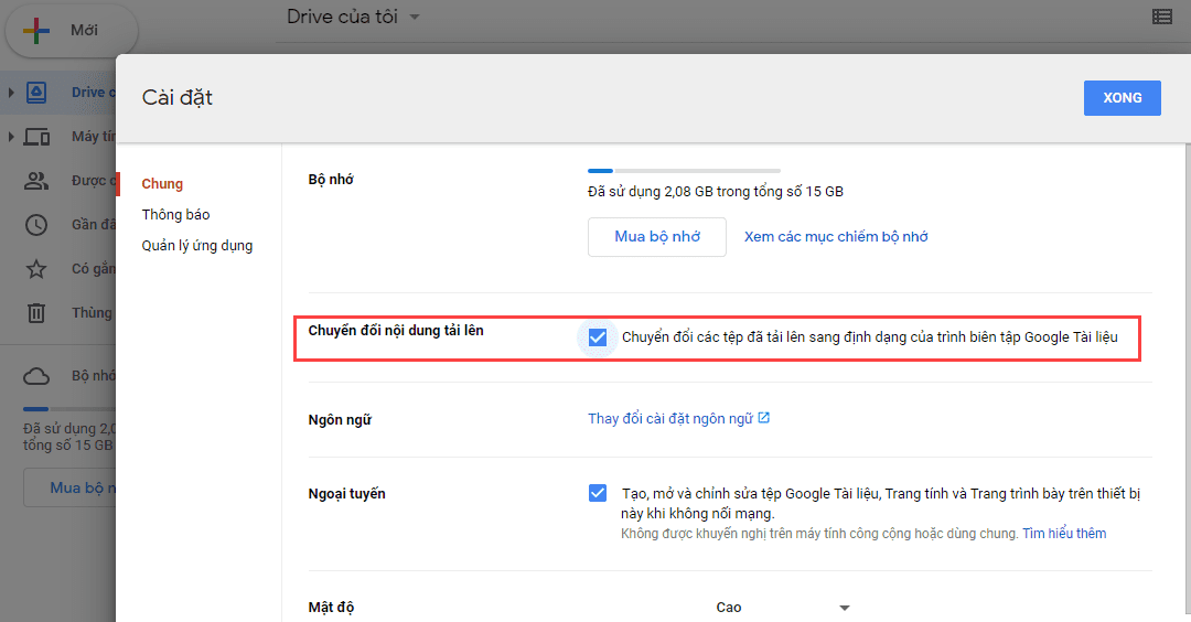 Cách chuyển đổi nhiều tài liệu Word sang Google Docs