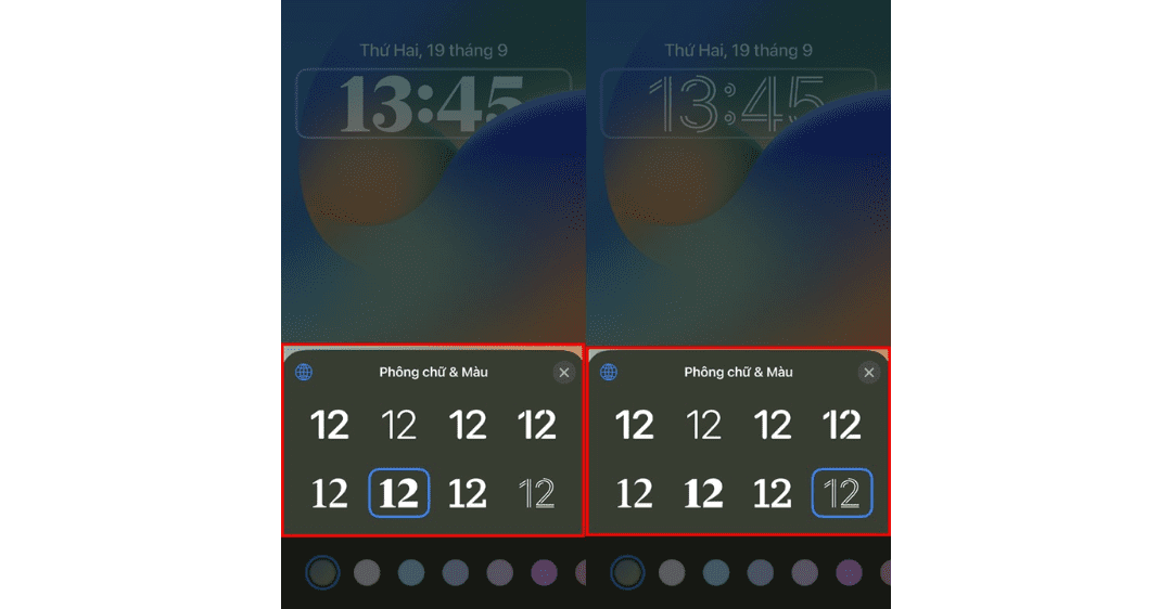 Cách đổi màu giờ trên iphone ios 16