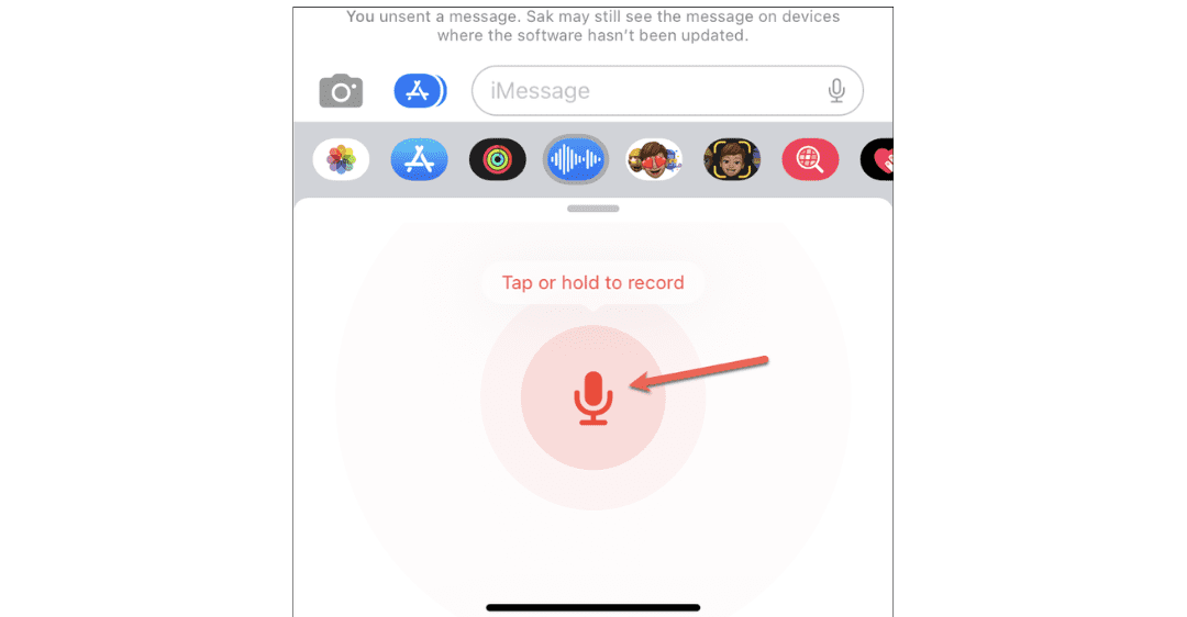 Cách gửi tin nhắn thoại trên iphone đang dùng iOS 16