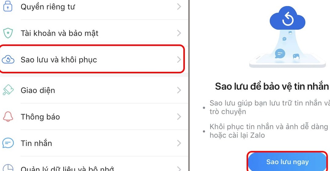 Cách khôi phục nhật ký trên Zalo bằng máy tính