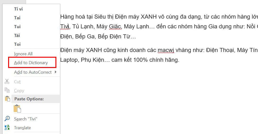 Cách kiểm tra lỗi chính tả tiếng Việt trong Word bằng Google tài liệu