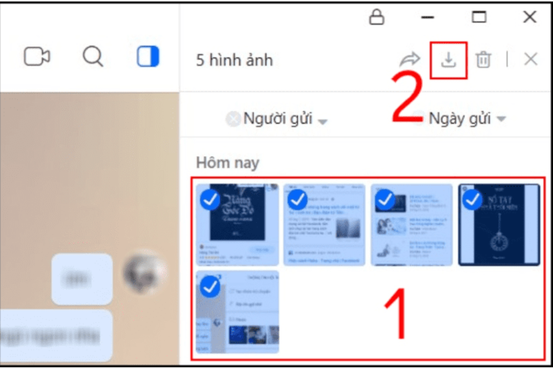 Cách tai nhiều ảnh từ Zalo về máy tính