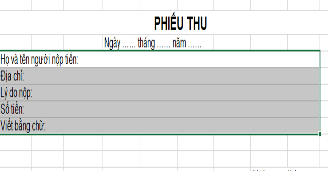 Hướng dẫn cách tạo dòng kẻ ngang tự động trong excel