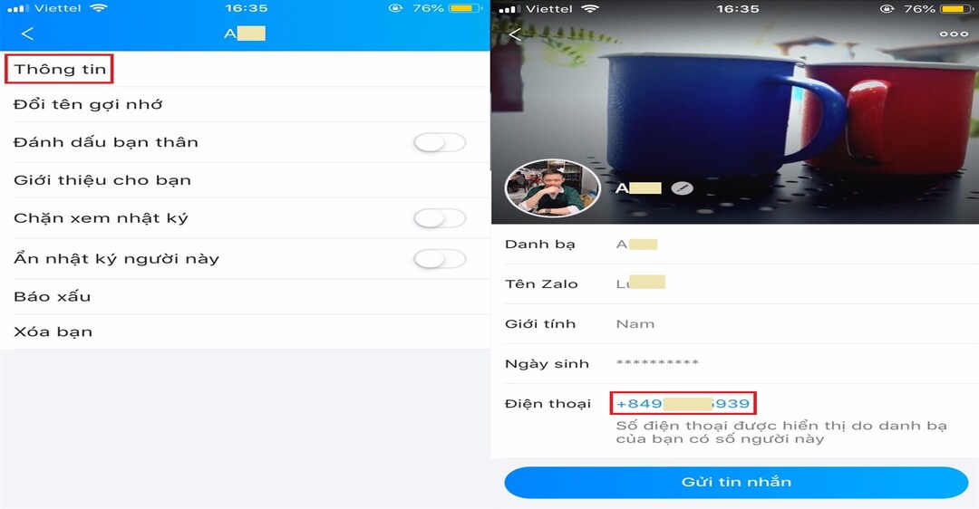 cách xem ai vào Zalo của mình