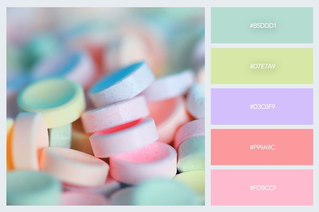 Chọn màu pastel đẹp