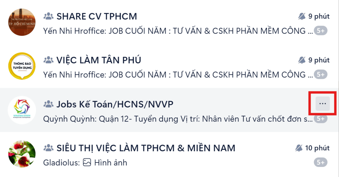 Hướng dẫn ẩn tin nhắn Zalo trên máy tính